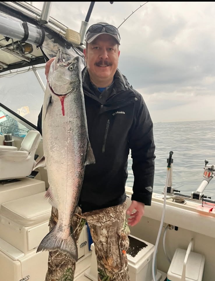 Wisconsin Lake Michigan salmon charter fishing trip