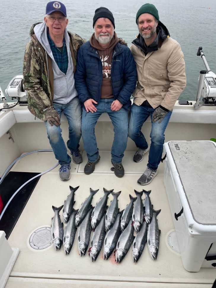 Lake Michigan fishing charter with Wisconsin anglers