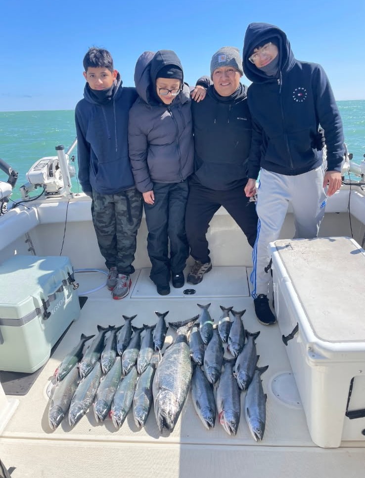 Lake Michigan charter fishing trip in Milwaukee Wisconsin