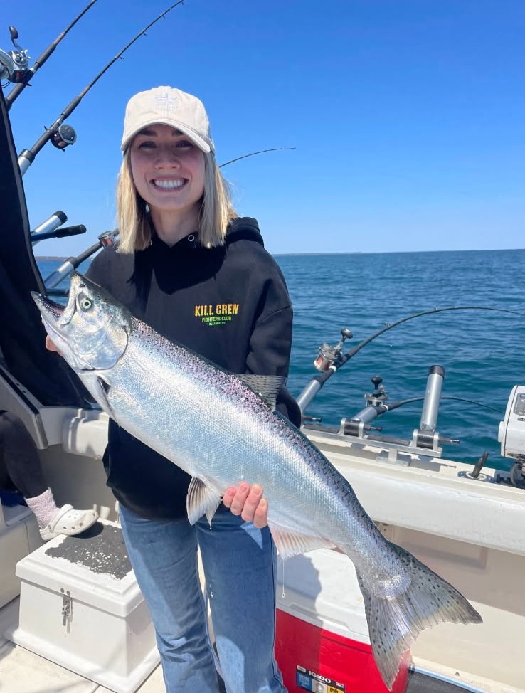 Lake Michigan charter fishing day trip Milwaukee Wisconsin