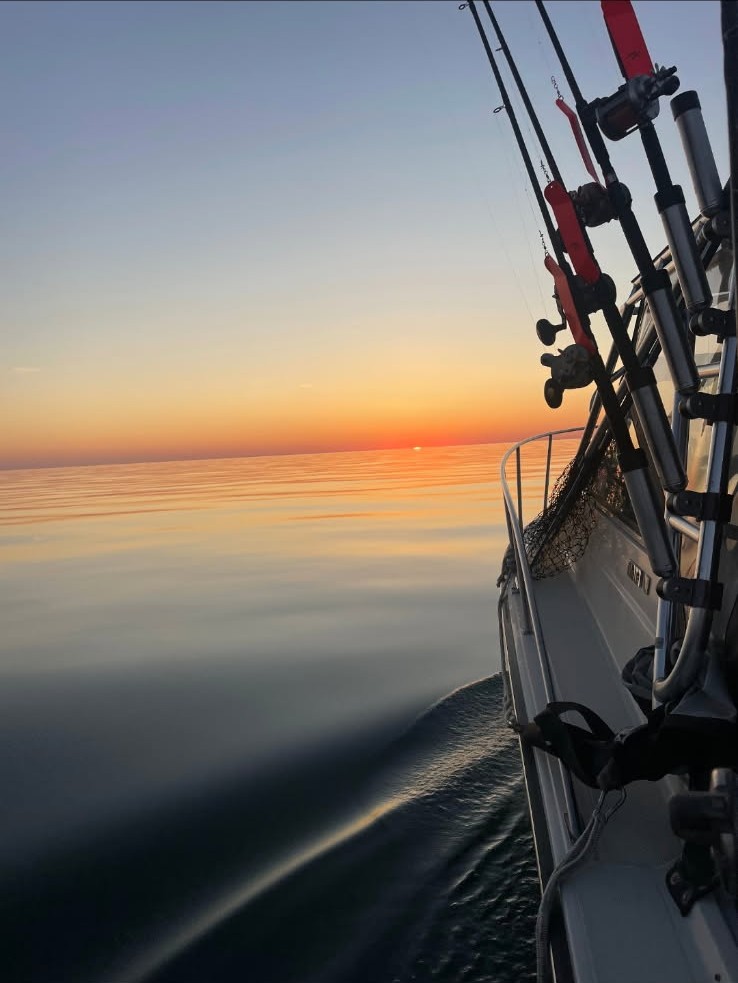 Wisconsin Lake Michigan salmon charter fishing photo