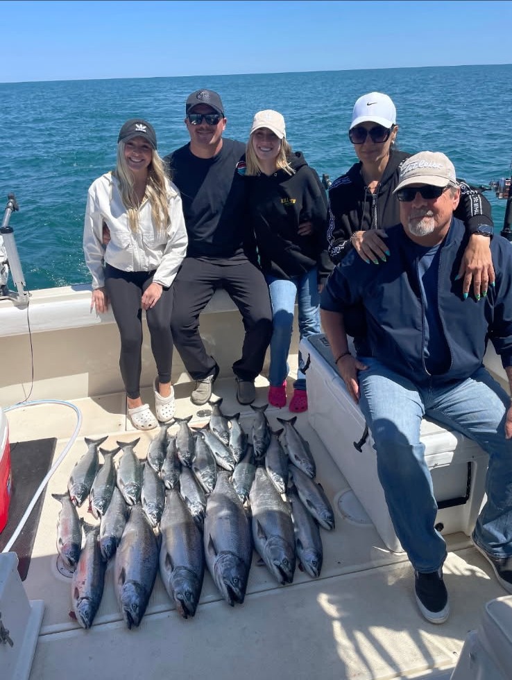 Lake Michigan fishing charter service Wisconsin anglers