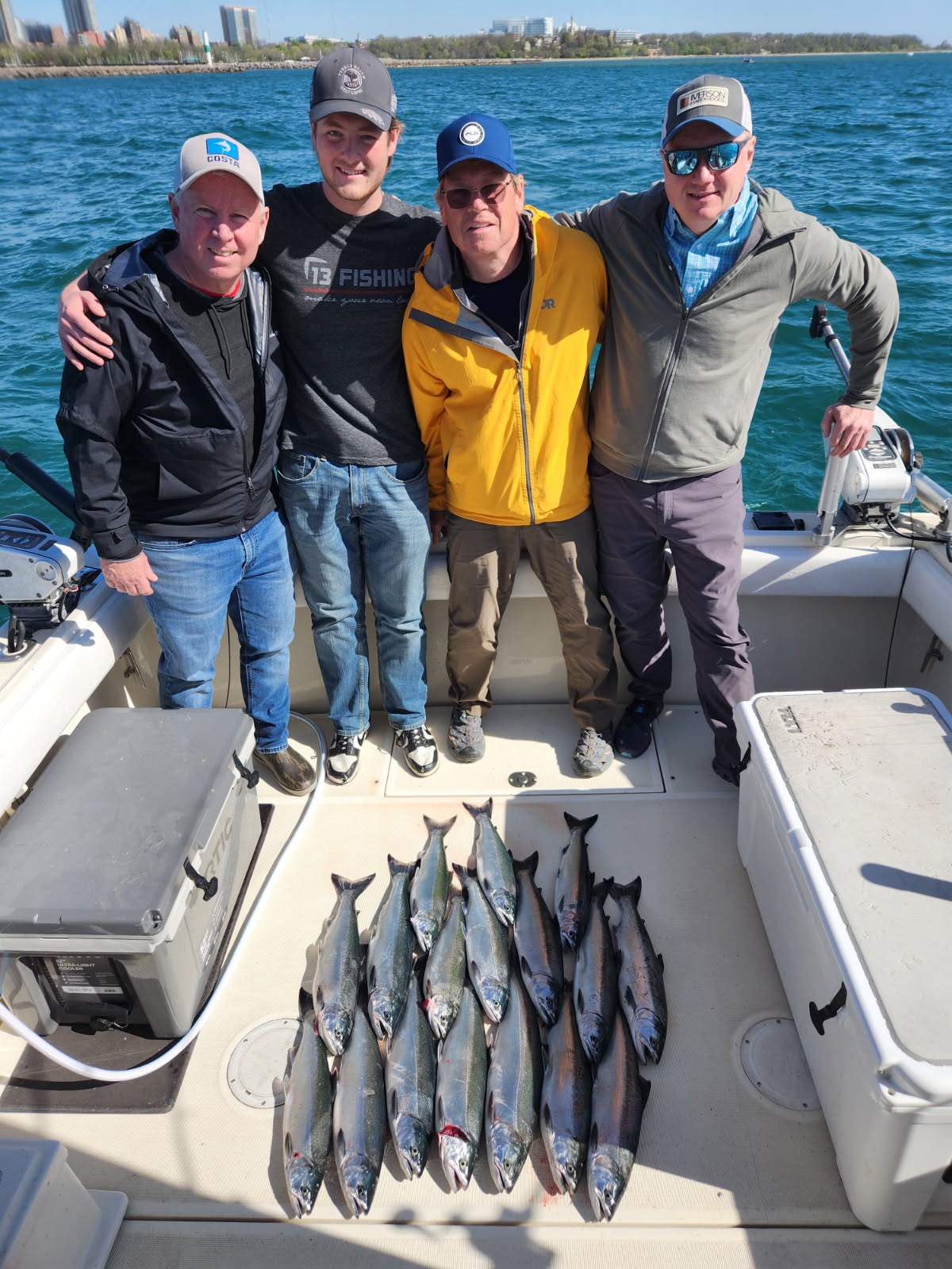 Milwaukee Lake Michigan charter fishing catch of the day