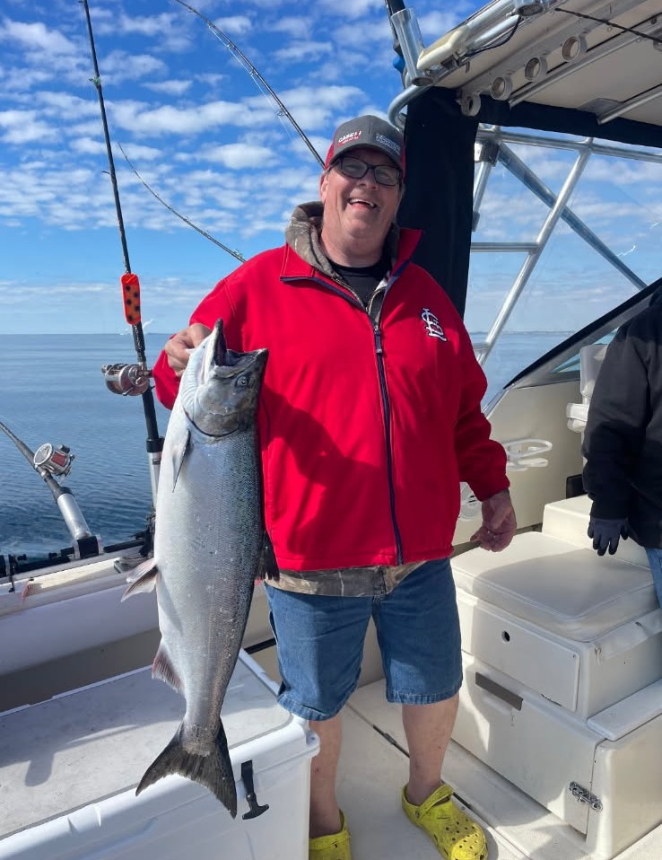 Lake Michigan charter fishing catch Milwaukee Wisconsin