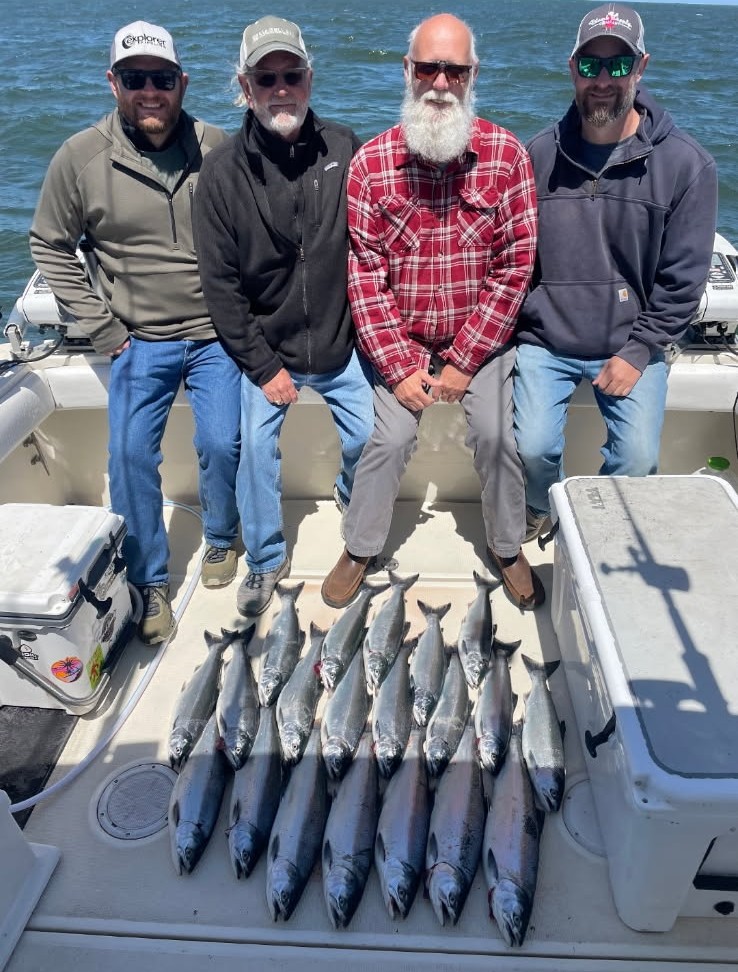 Lake Michigan charter fishing boat trip in Wisconsin