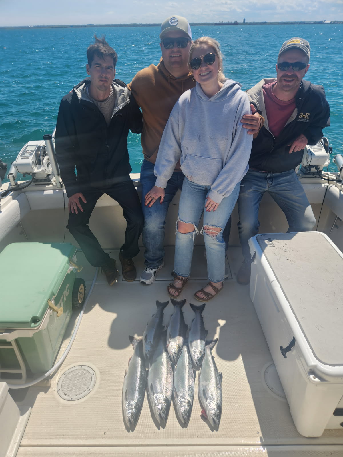 Wisconsin Lake Michigan salmon charter fishing trip