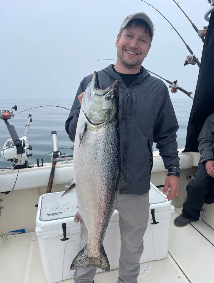 Lake Michigan charter fishing trip Milwaukee Wisconsin