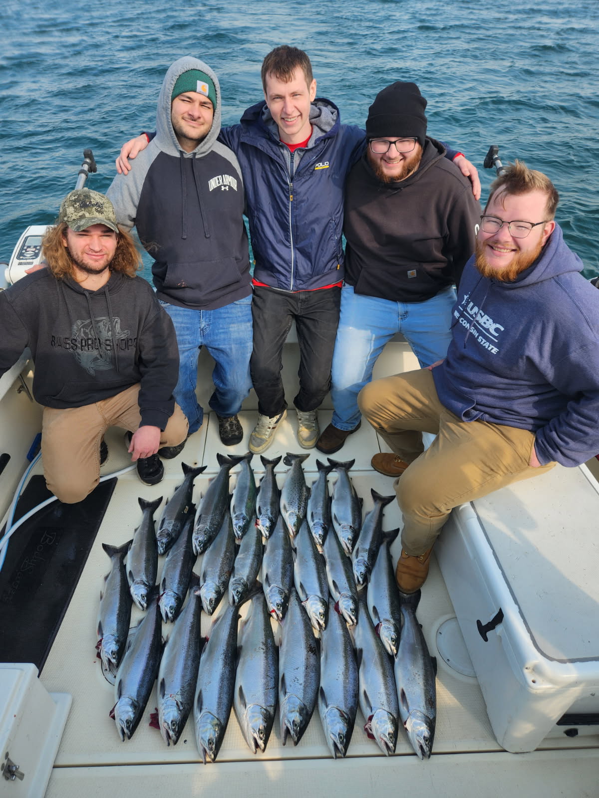 Milwaukee Wisconsin Lake Michigan charter fishing group
