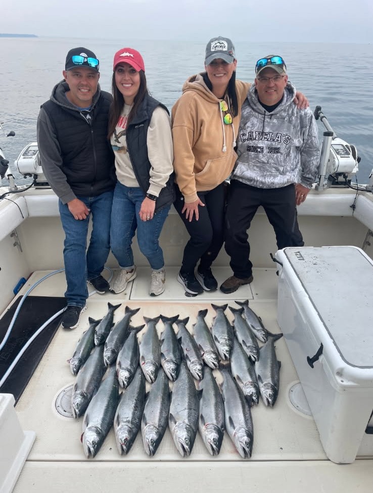 Wisconsin Lake Michigan fishing charter catch of the day