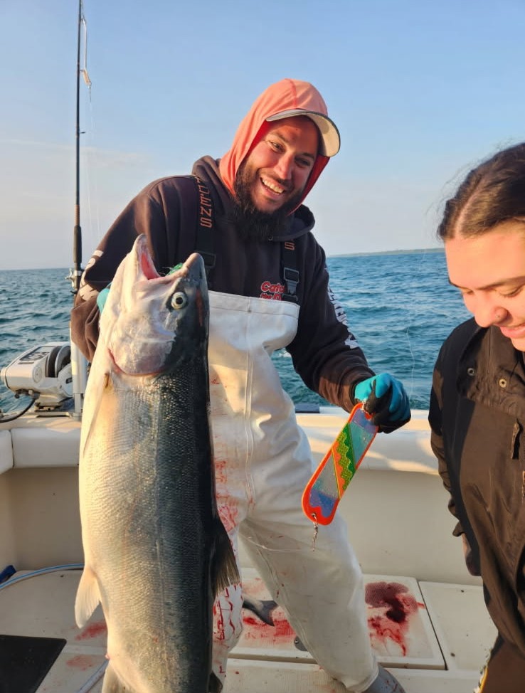 Milwaukee Wisconsin charter fishing trip on Lake Michigan