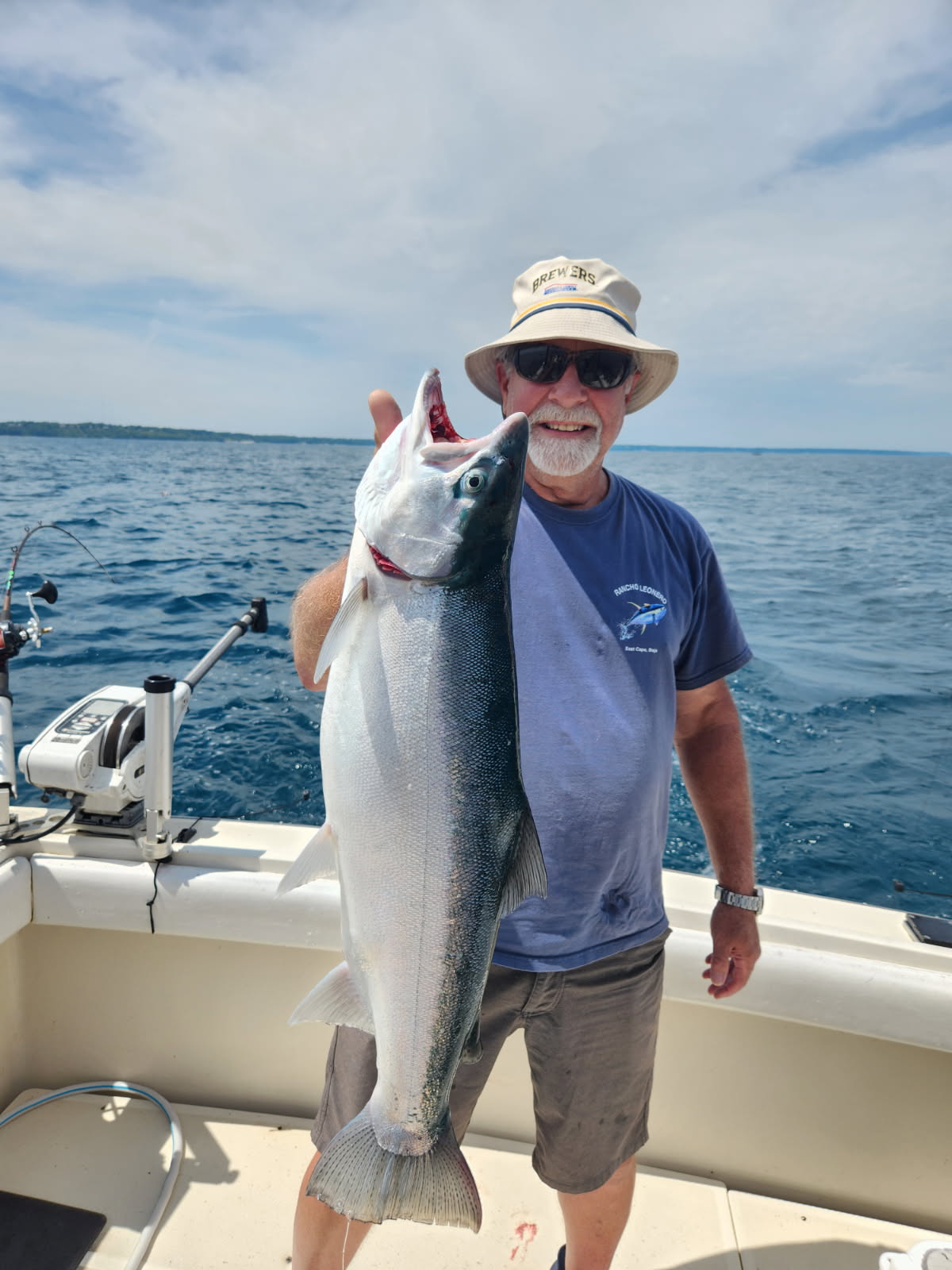 Milwaukee charter fishing anglers on Lake Michigan