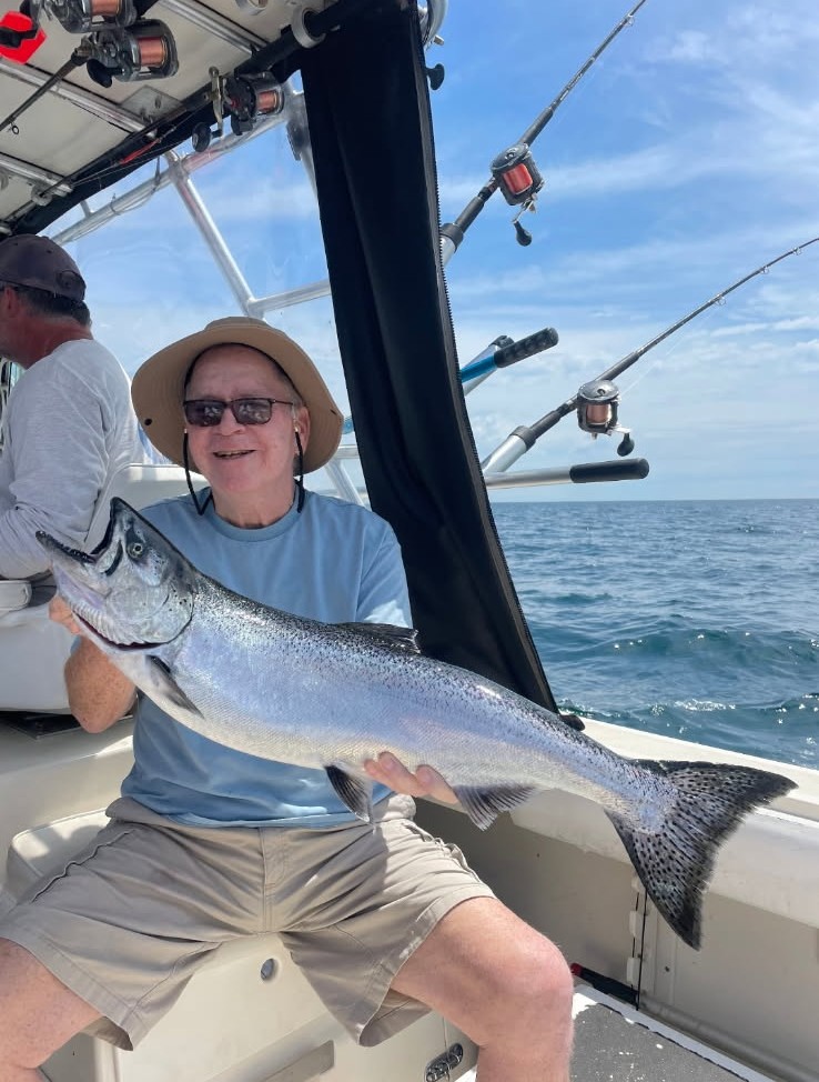 Wisconsin charter fishing trip on Lake Michigan