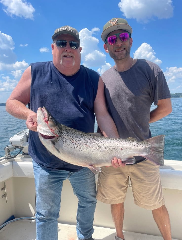 Wisconsin Lake Michigan charter fishing family trip