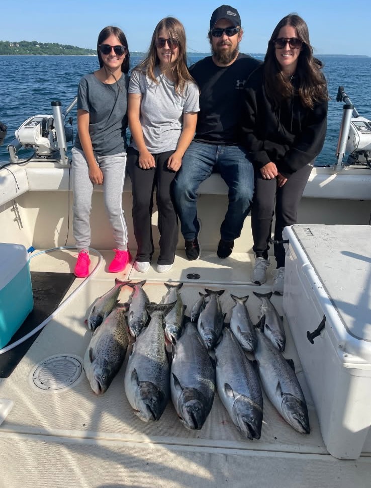 Lake Michigan salmon charter fishing near Milwaukee