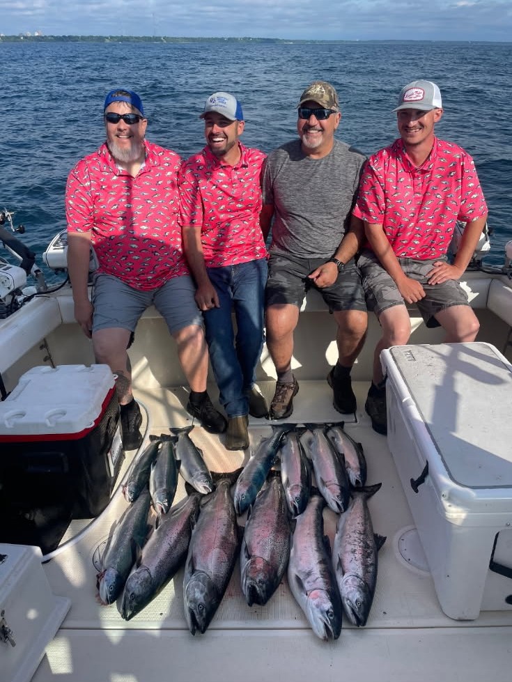 Wisconsin charter fishing catch from Lake Michigan