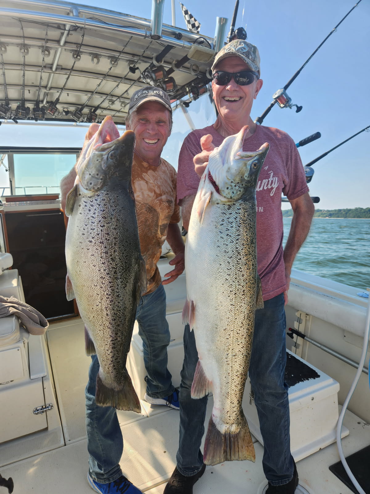 Wisconsin Lake Michigan charter fishing family trip