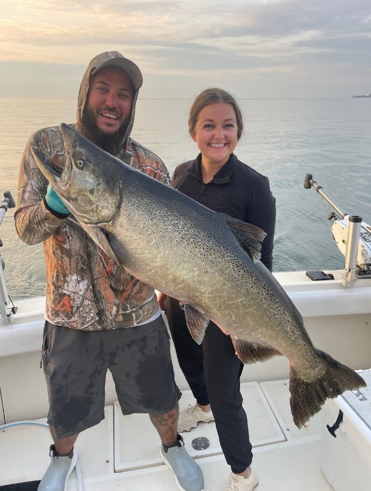 Lake Michigan charter fishing trip Milwaukee Wisconsin