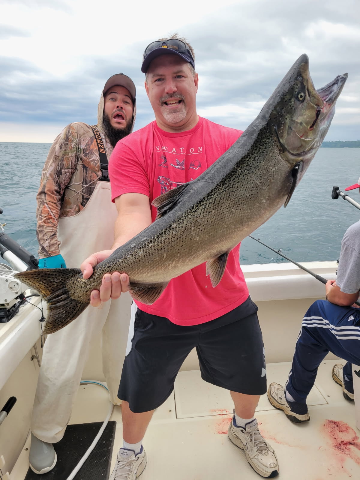 Charter fishing boat on Lake Michigan in Milwaukee