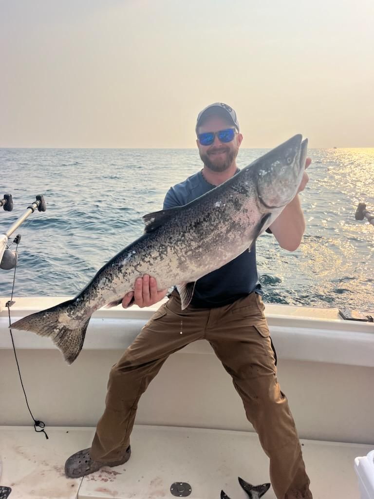 Milwaukee charter fishing trip on Lake Michigan Wisconsin