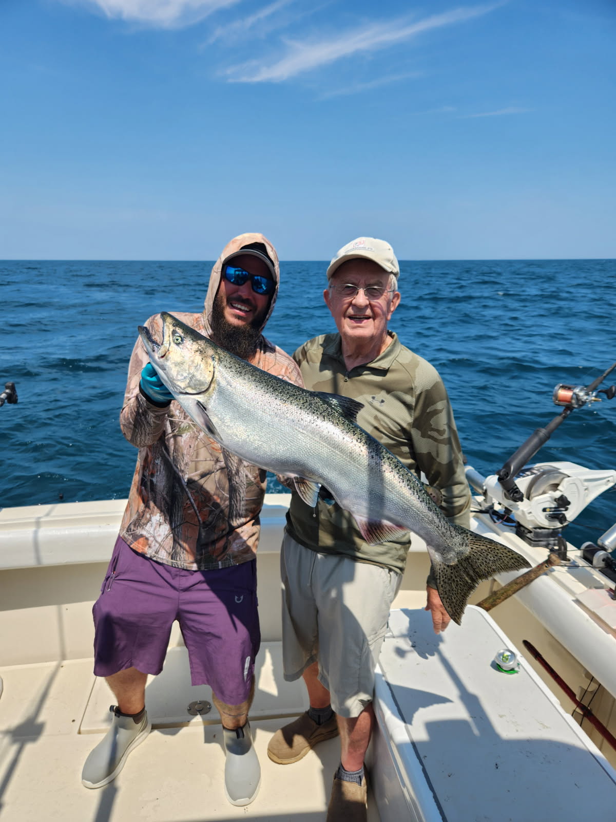 Lake Michigan Wisconsin charter fishing group adventure