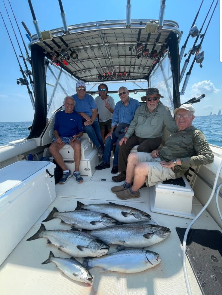 Wisconsin charter fishing on Lake Michigan with guide
