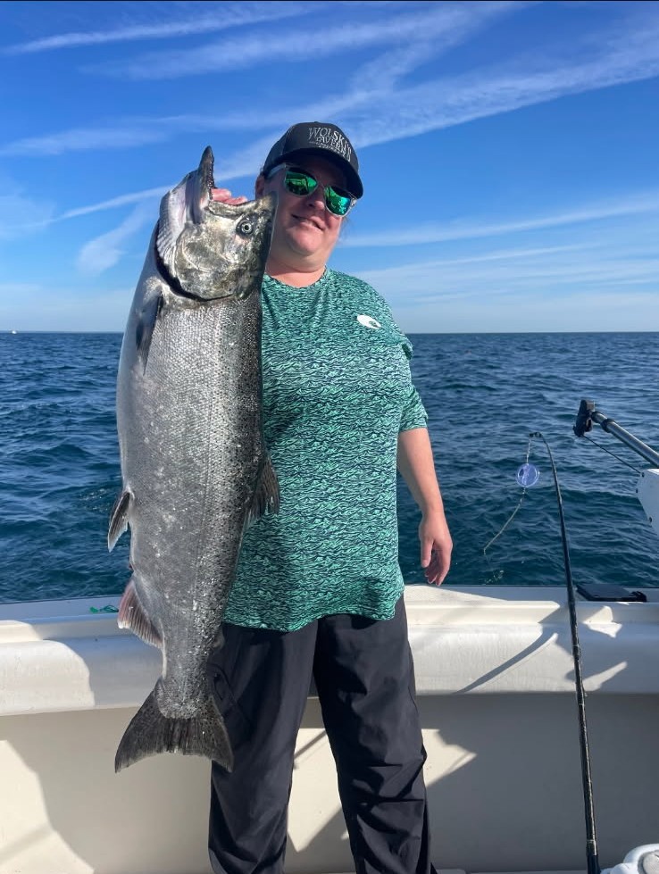 Wisconsin Lake Michigan charter fishing day trip