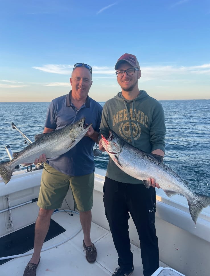 Lake Michigan salmon fishing charter Wisconsin