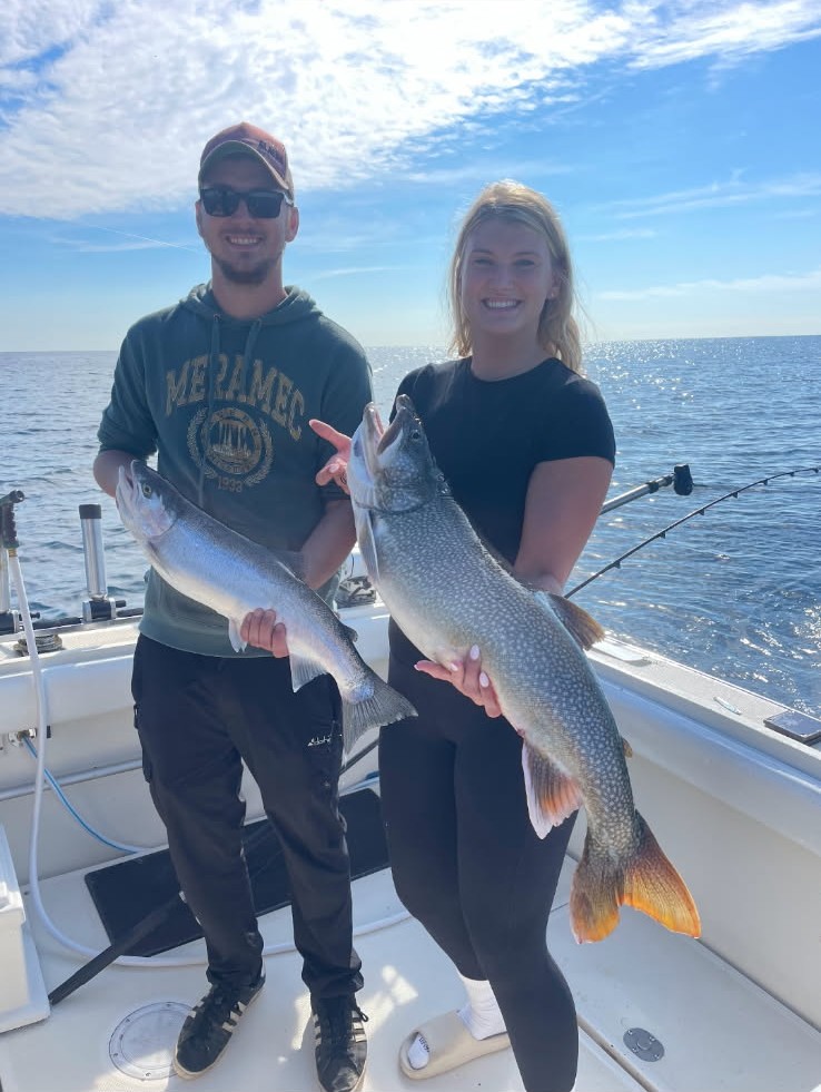 Wisconsin charter fishing trip on Lake Michigan